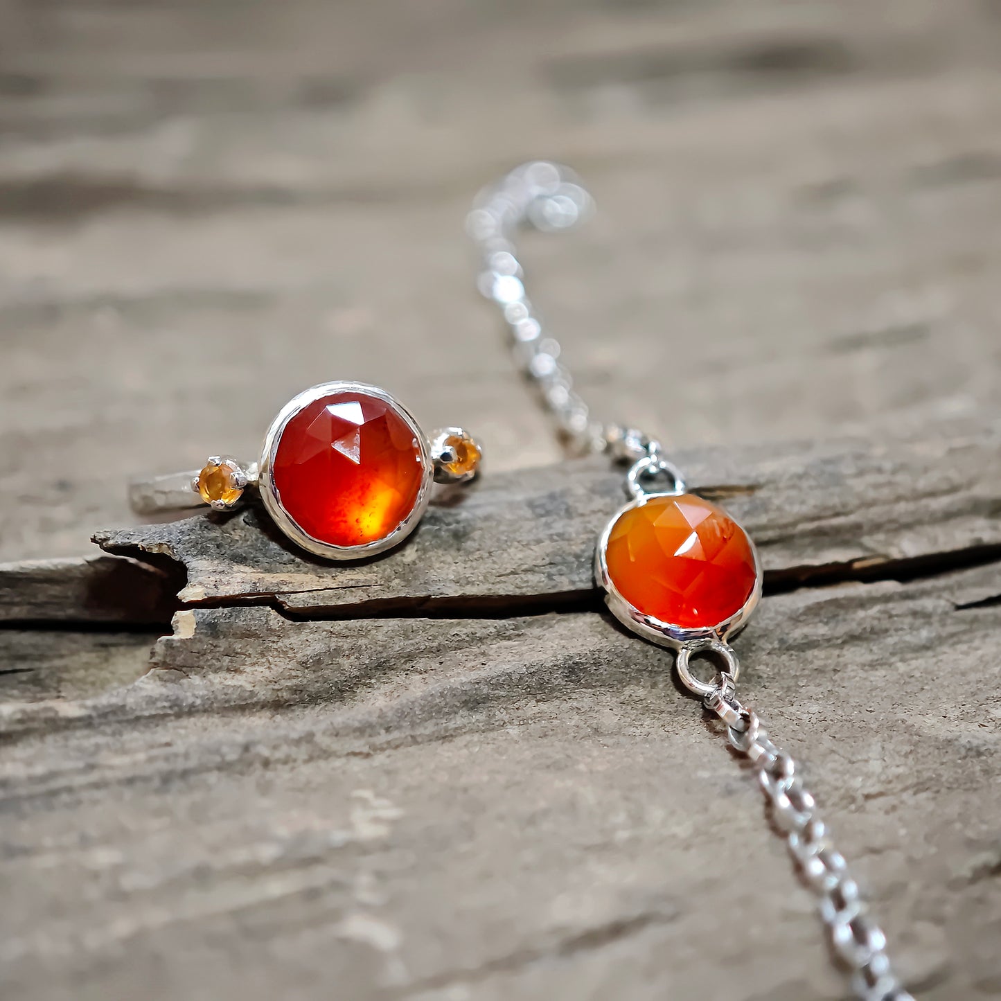 Armschmuck :lava: | Warmer Farbverlauf im Rosenschliff