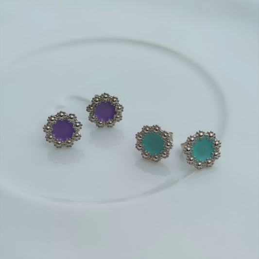 Ohrschmuck :blumenkranz: | Blumiges Highlight mit individueller Farbfläche
