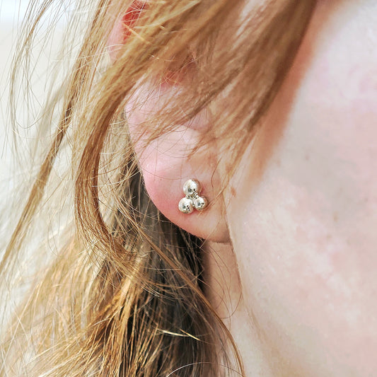 Ohrschmuck :grapes: | Niedliches Trio aus reinem Silber