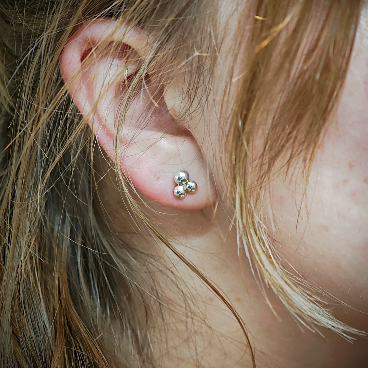 Ohrschmuck :grapes: | Niedliches Trio aus reinem Silber