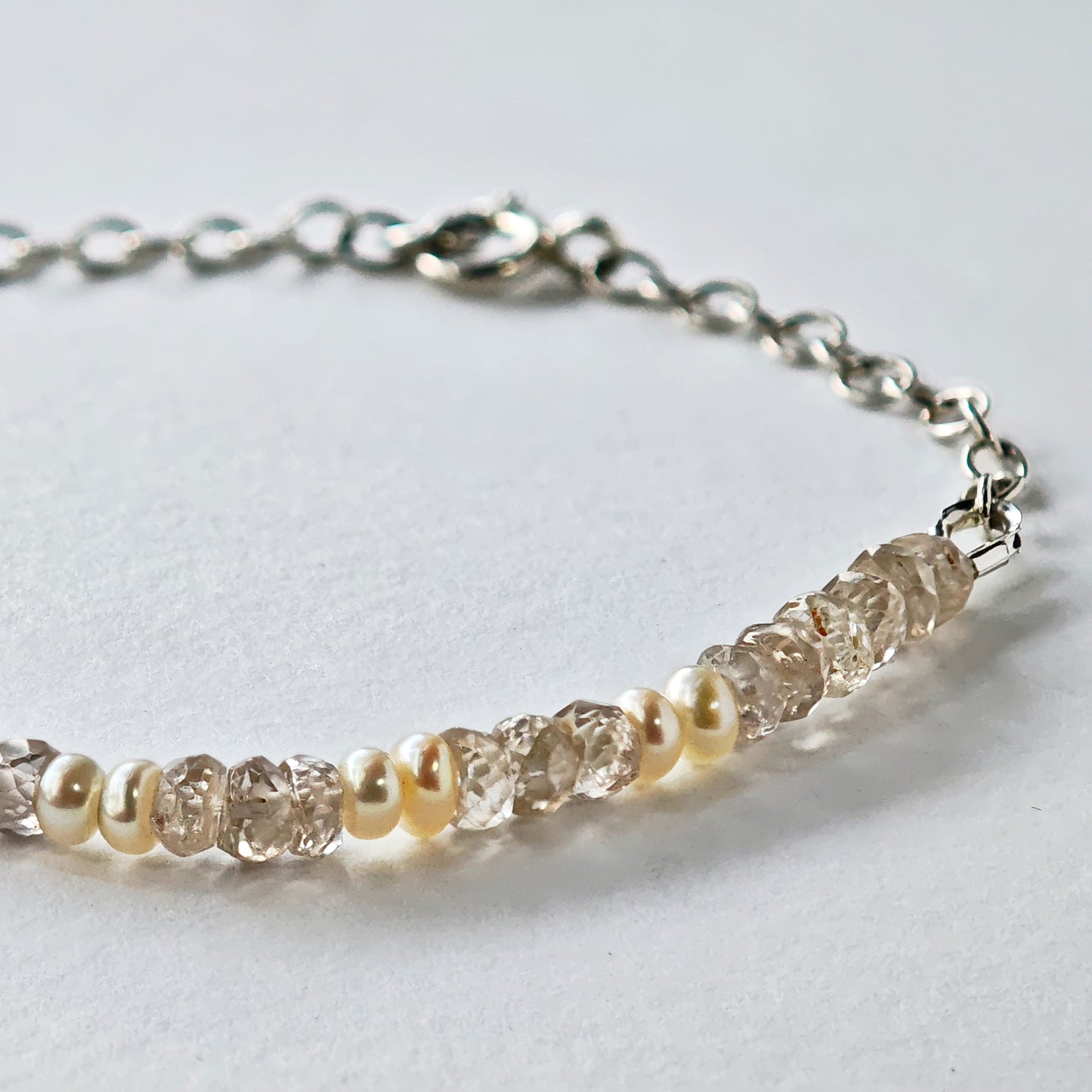 Armschmuck :via: | Edelstein-Armband mit Zirkon & Perle