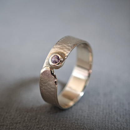 Ring :scape: | Asymmetrisches Unikat mit rosa Saphir