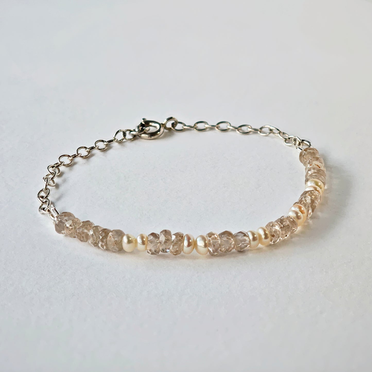 Armschmuck :via: | Edelstein-Armband mit Zirkon & Perle