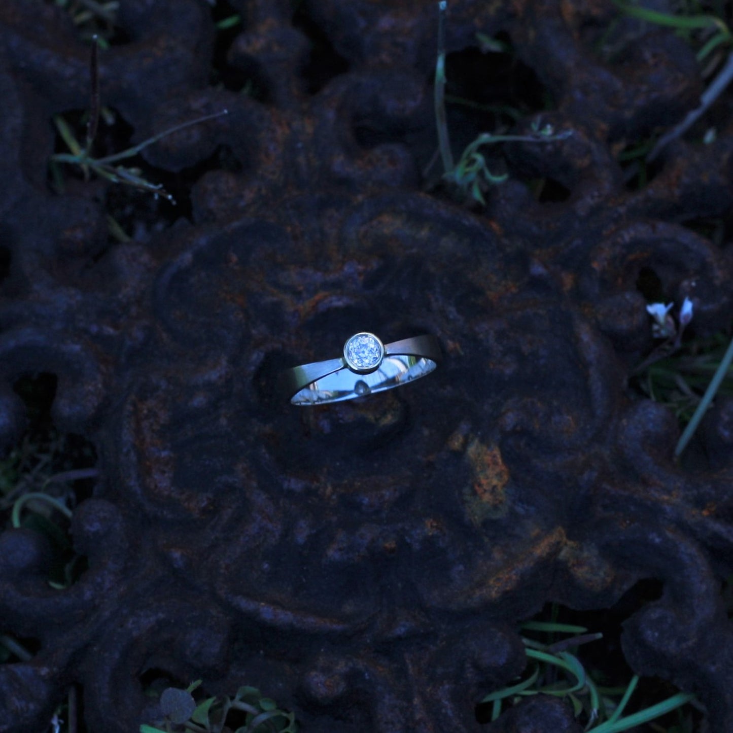 Ring :belle: | Bi-Color Design mit Diamant im Altschliff