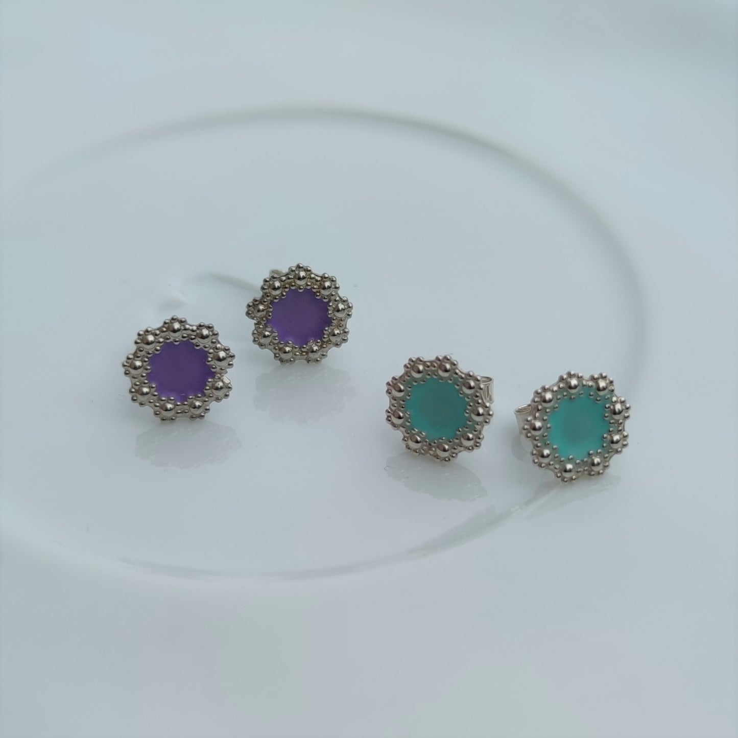 Ohrschmuck :blumenkranz: | Blumiges Highlight mit individueller Farbfläche