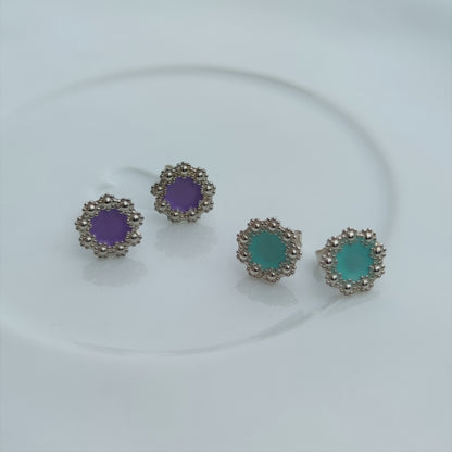Ohrschmuck :blumenkranz: | Blumiges Highlight mit individueller Farbfläche