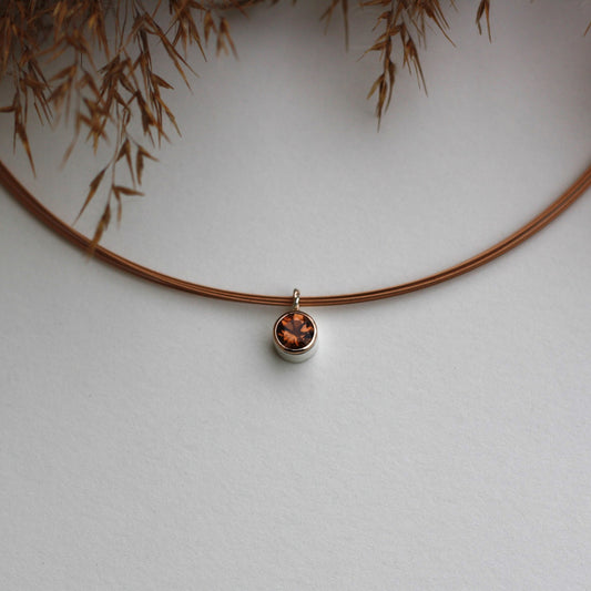 Halsschmuck :cinnamon: | Warmer Turmalin in zweifarbigem Ensemble