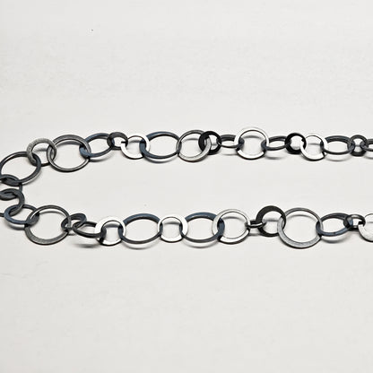 Halsschmuck :circles: | Rhythmus aus oxidiertem Silber