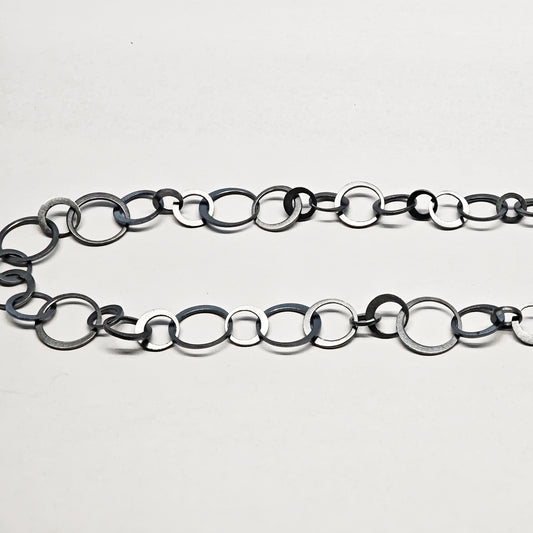 Halsschmuck :circles: | Rhythmus aus oxidiertem Silber