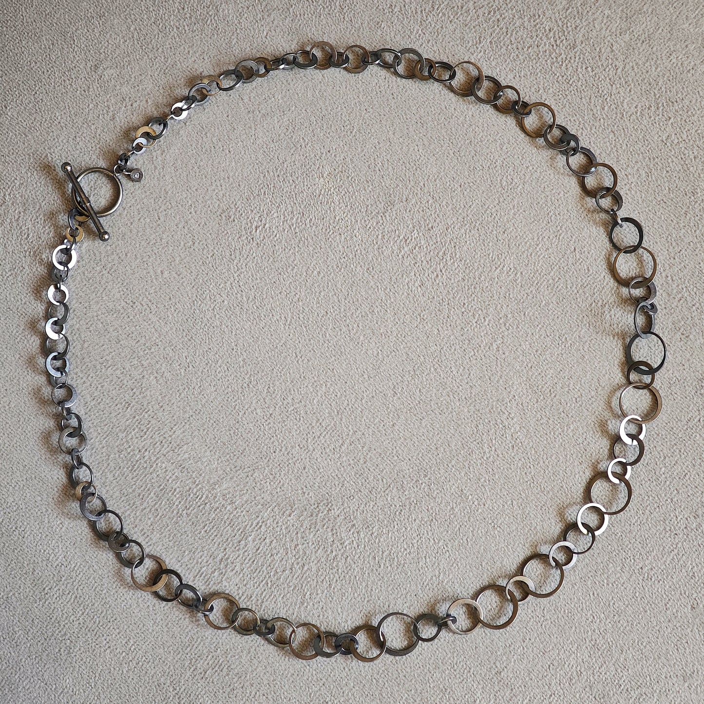Halsschmuck :circles: | Rhythmus aus oxidiertem Silber