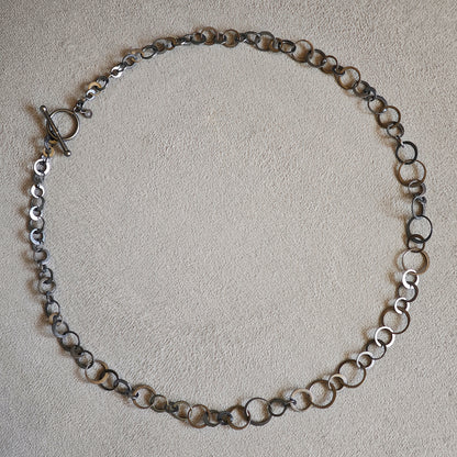 Halsschmuck :circles: | Rhythmus aus oxidiertem Silber