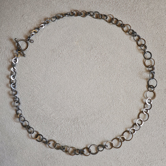 Halsschmuck :circles: | Rhythmus aus oxidiertem Silber