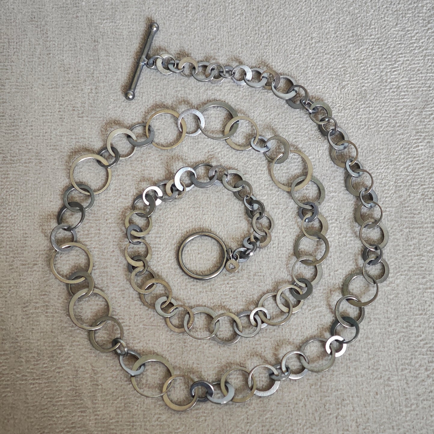 Halsschmuck :circles: | Rhythmus aus oxidiertem Silber