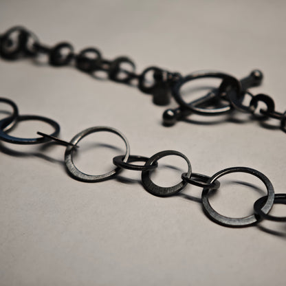 Halsschmuck :circles: | Rhythmus aus oxidiertem Silber