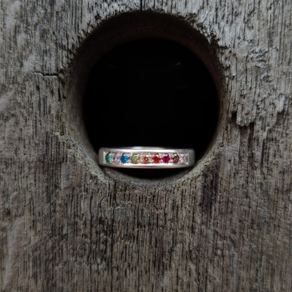 Ring :coloursoflove: | Farbenfroher Memoire-Ring in Silber