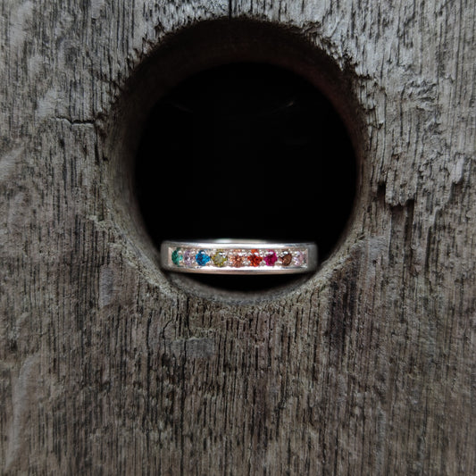 Ring :coloursoflove: | Farbenfroher Memoire-Ring in Silber