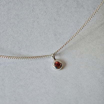 Halsschmuck :dot: | minimalistische Silberkette mit Farbakzent
