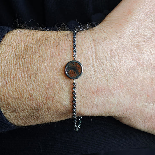 Armschmuck :drago: | Statement mit versteinertem Dino-Knochen