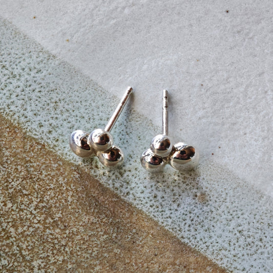 Ohrschmuck :grapes: | Niedliches Trio aus reinem Silber