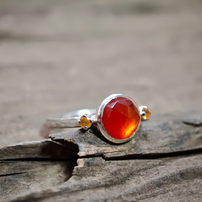 Ring :lava: | Ensemble mit Feuer und handwerklicher Struktur