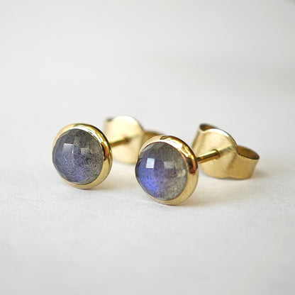 Ohrschmuck :luna: | Tiefgründiges Farbspiel in poliertem Gelbgold
