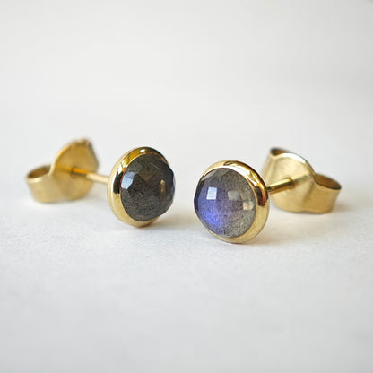 Ohrschmuck :luna: | Tiefgründiges Farbspiel in poliertem Gelbgold