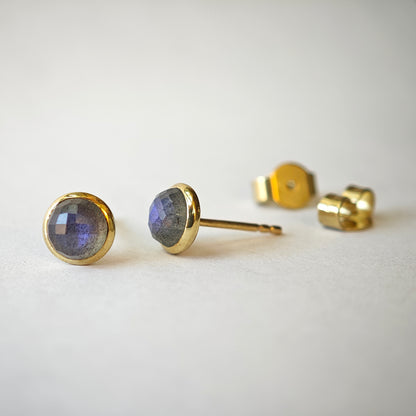 Ohrschmuck :luna: | Tiefgründiges Farbspiel in poliertem Gelbgold
