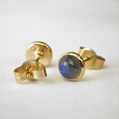 Ohrschmuck :luna: | Tiefgründiges Farbspiel in poliertem Gelbgold