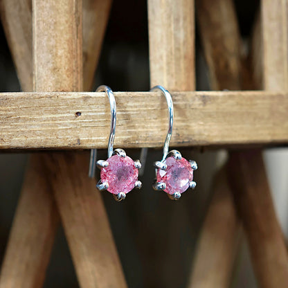 Ohrschmuck :malwina: | Rote Sprenkel in massivem Silber