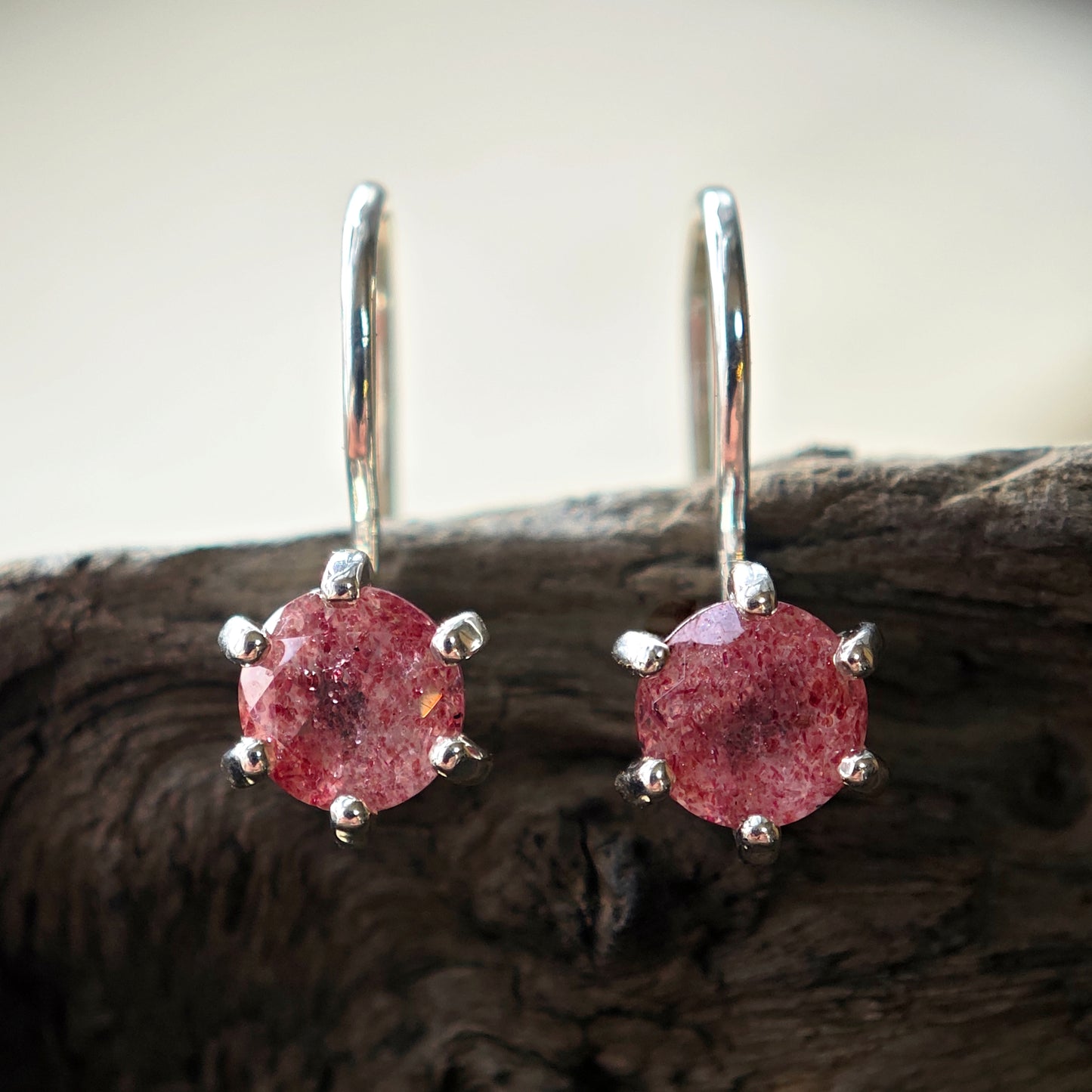 Ohrschmuck :malwina: | Rote Sprenkel in massivem Silber