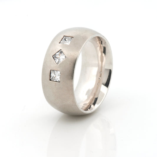 Ring :mosaik: | Breiter Silberring mit klaren Linien
