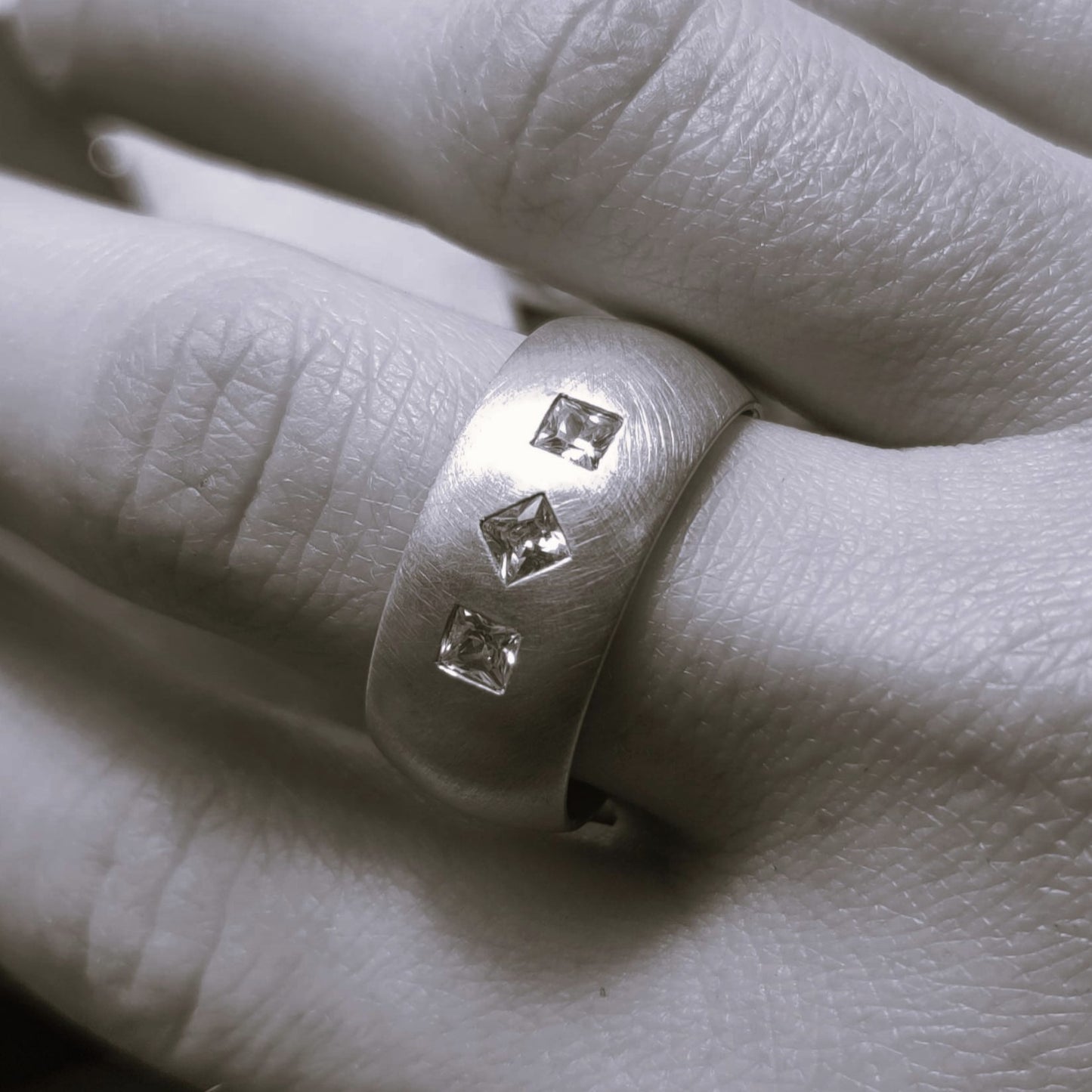 Ring :mosaik: | Breiter Silberring mit klaren Linien