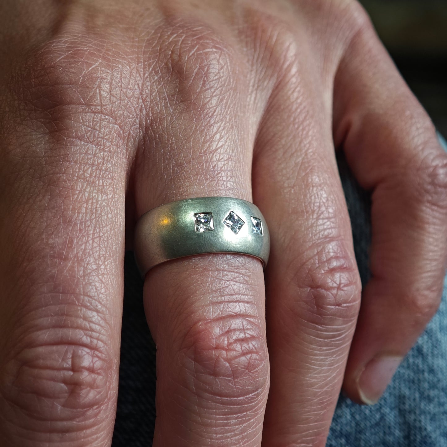 Ring :mosaik: | Breiter Silberring mit klaren Linien