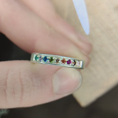 Ring :coloursoflove: | Farbenfroher Memoire-Ring in Silber