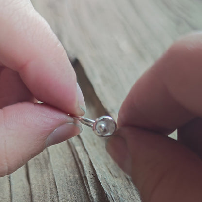 Ring :punto: | Organisches Feinsilber-Fundstück als Ringkopf