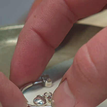 Ohrschmuck :vola: | Wandelbare Eleganz mit handgeschmiedeter Struktur