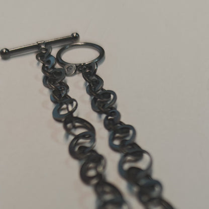 Halsschmuck :circles: | Rhythmus aus oxidiertem Silber