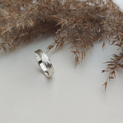 Ring :silberrinde: | Fühlbare Struktur in Silber
