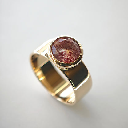 Ring :queen: | Feminines Statementpiece mit Erdbeerquarz