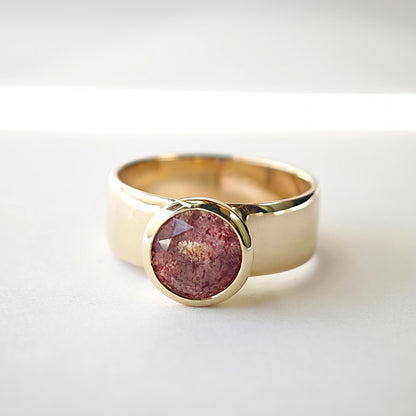 Ring :queen: | Feminines Statementpiece mit Erdbeerquarz