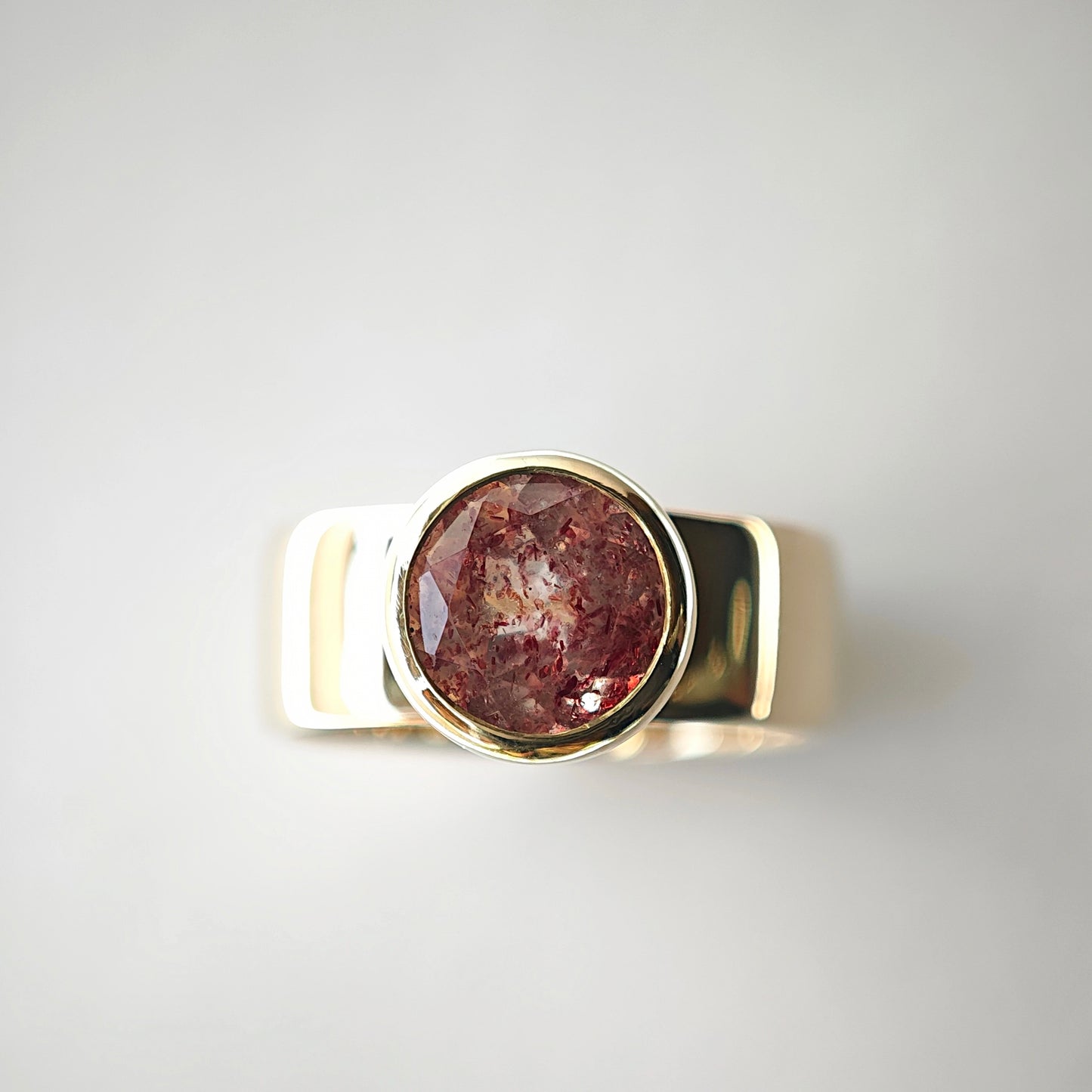 Ring :queen: | Feminines Statementpiece mit Erdbeerquarz