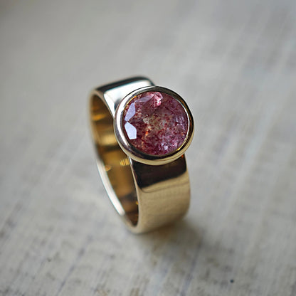 Ring :queen: | Feminines Statementpiece mit Erdbeerquarz