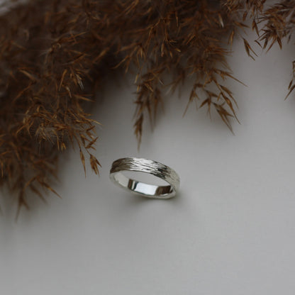 Ring :silberrinde: | Fühlbare Struktur in Silber