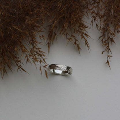 Ring :silberrinde: | Fühlbare Struktur in Silber