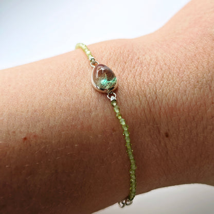 Armschmuck :via+: | Peridot-Reihe mit Andesin-Center-Piece