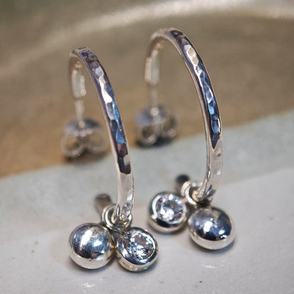 Ohrschmuck :vola: | Wandelbare Eleganz mit handgeschmiedeter Struktur