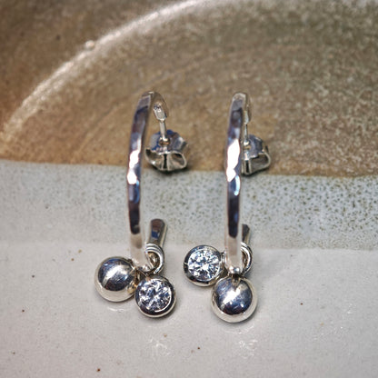 Ohrschmuck :vola: | Wandelbare Eleganz mit handgeschmiedeter Struktur